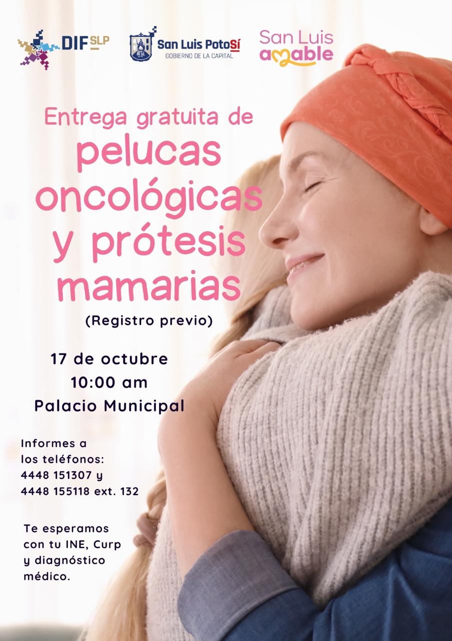 DIF Municipal invita a mujeres a registrarse para recibir pelucas oncológicas y prótesis mamarias